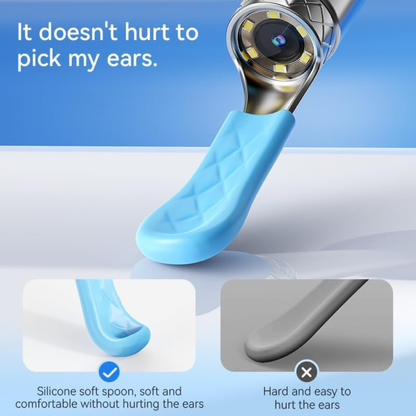 AuriVue – Kit de Limpieza de Oídos con Cámara HD 1080P, LED, WiFi, Android e iOS