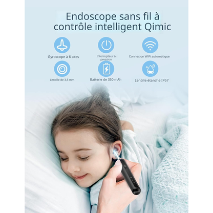 AuriVue Kit de limpieza de oídos – Cámara HD 1080P con LED, WiFi, Android e iOS
