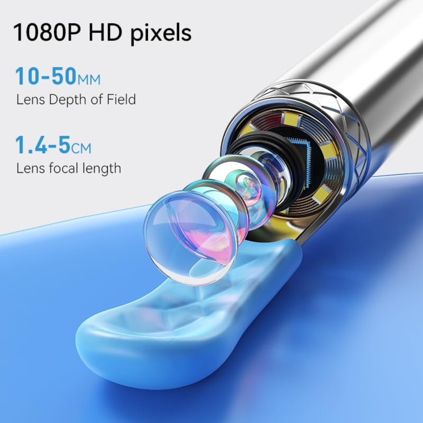 AuriVue – Kit de Limpieza de Oídos con Cámara HD 1080P, LED, WiFi, Android e iOS